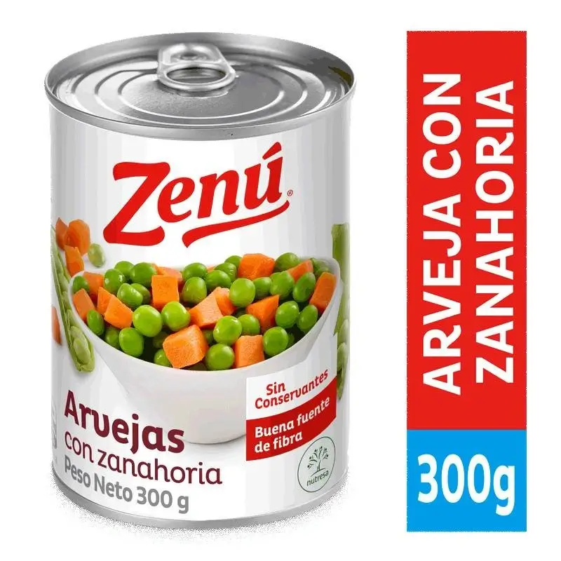 Arveja Zenu X 300g Zanahoria