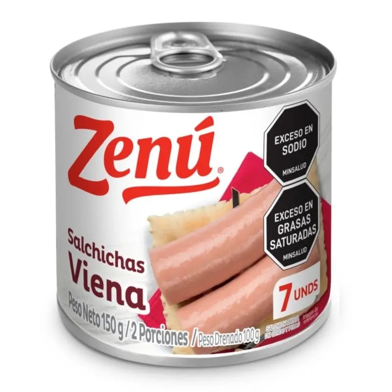 Salchicha Zenu x 150g Viena Roja