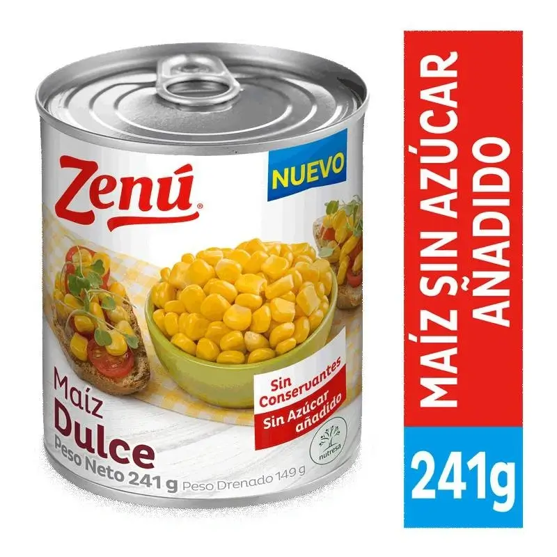 Maiz Tierno Zenu X 241g Dulce