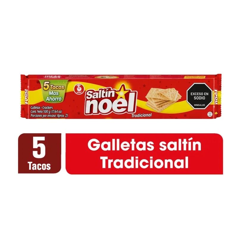Galleta Saltín Rojo  5 Tacos