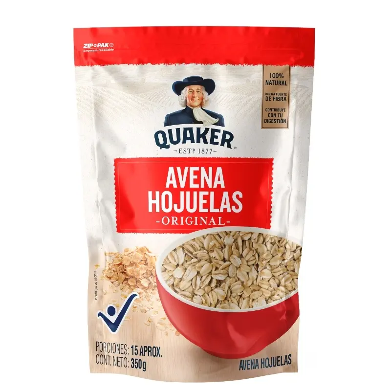 Avena Quaker x 350g Hojuelas Doy Pack