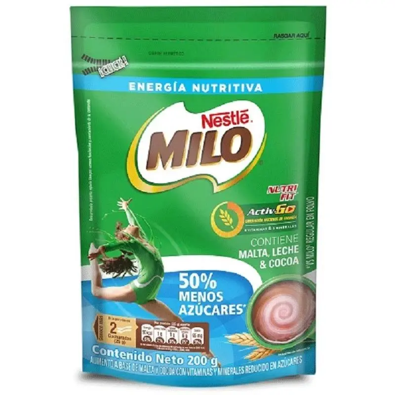 Bebida Achocolatada Milo x 200g Free Doy Pack