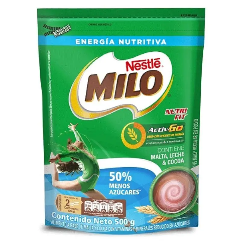 Bebida Achocolatada Milo x 500g Free Doy Pack