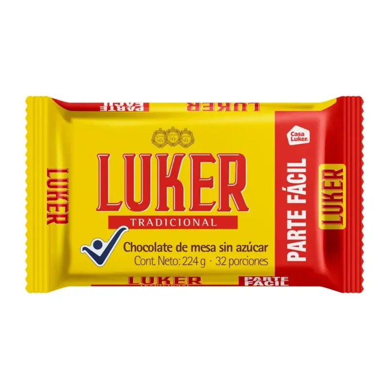 Chocolate Luker x 224g Amargo