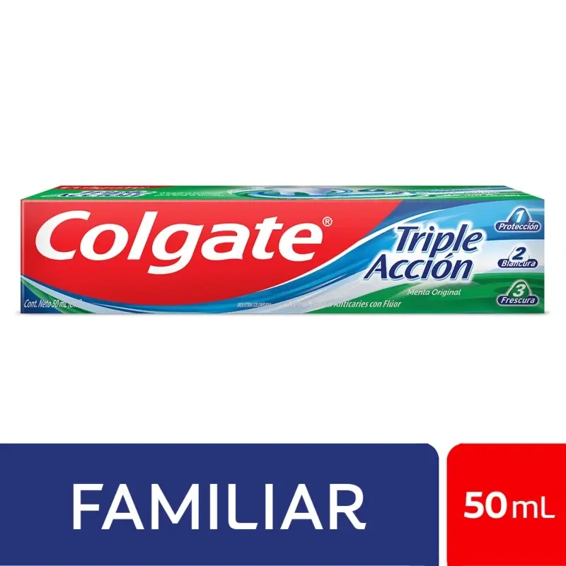 Crema Dental Colgate x 50ml Triple Accion + cepillo