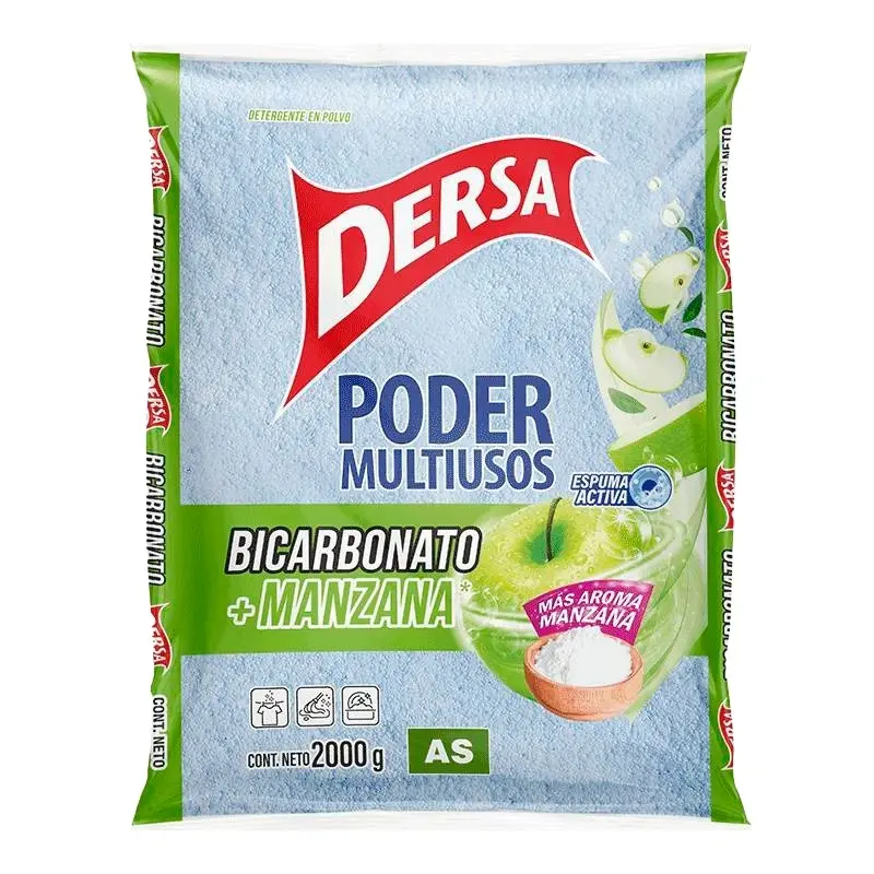 Detergente Dersa x 2000g Bicarbonato Manzana