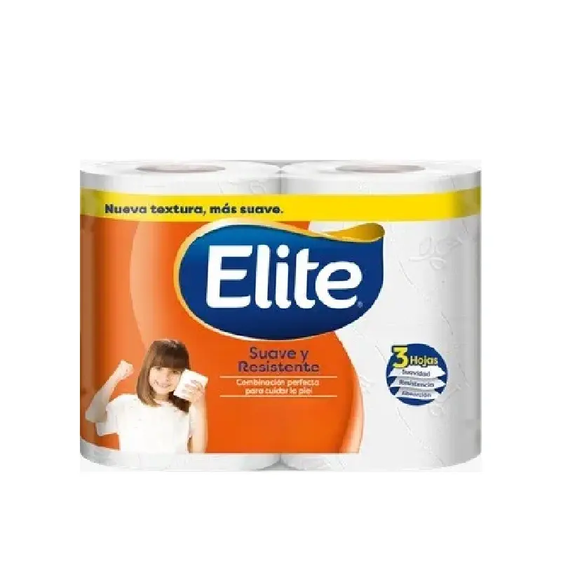  Papel Higienico Elite x4und Suave Resistente Triple Hoja