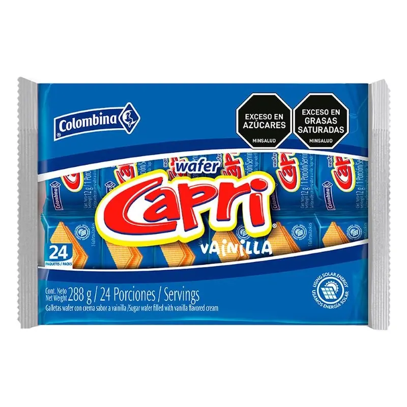 Gallate Capri x288G 24 Wafer Vainilla