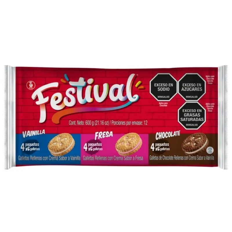 Galleta Festival X 600g Surtida
