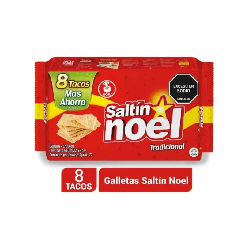 Galletas Saltin x 640g 8 Tacos