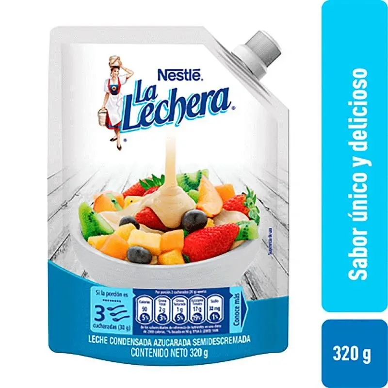 Leche Condensada La Lechera x 320g Econopack Doypack