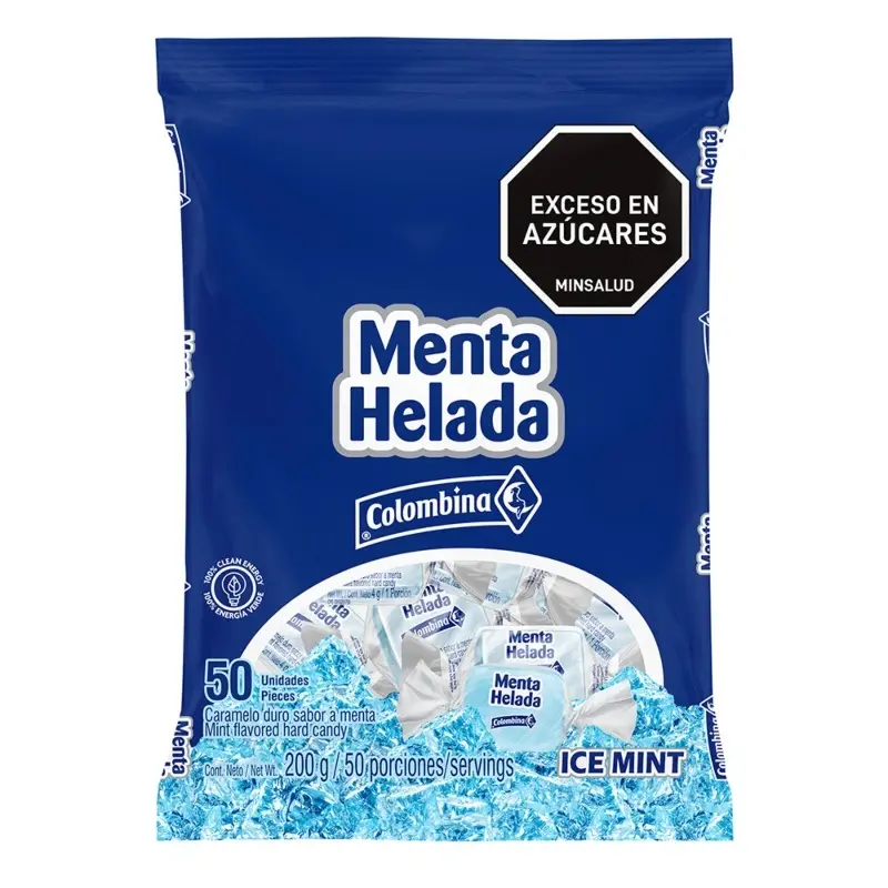 Menta Colombina X50unidades Helada