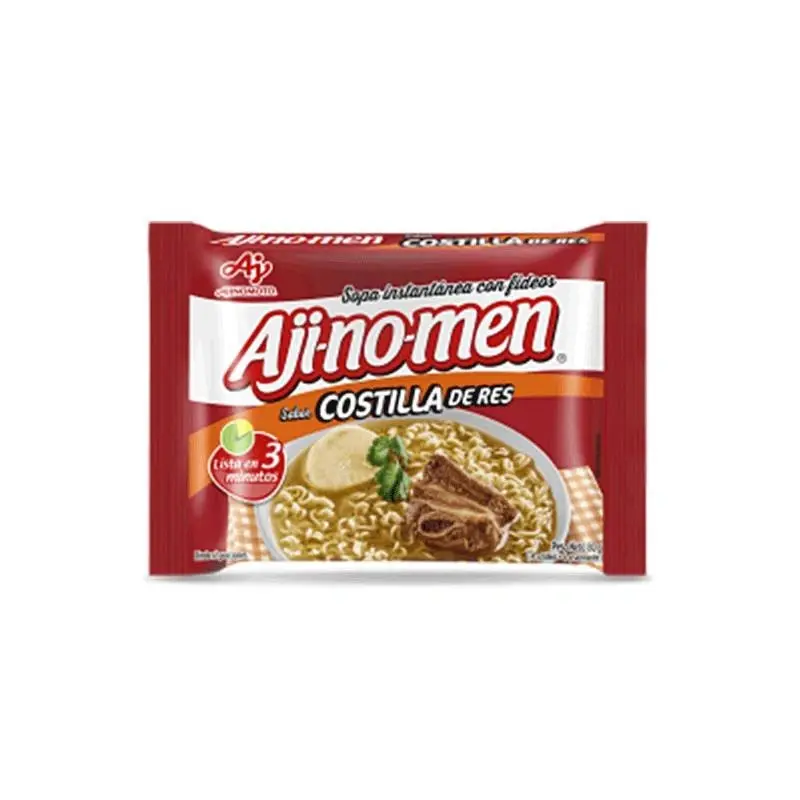 Pasta Aji No Men x 80g Costilla Res Instantanea