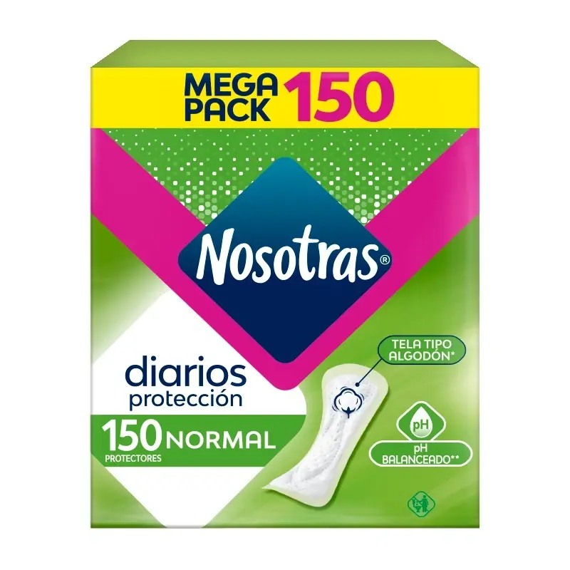 Protectores Nosotras x 150Unidades Diarios Normal Estandar