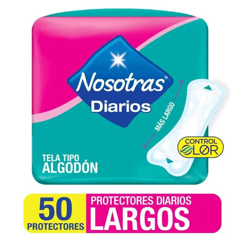 Protectores Nosotras x50Unidades Diarios Largos