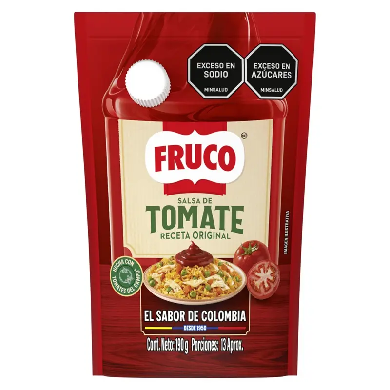 Salsa De Tomate Finas Fruco x 190g Doypack