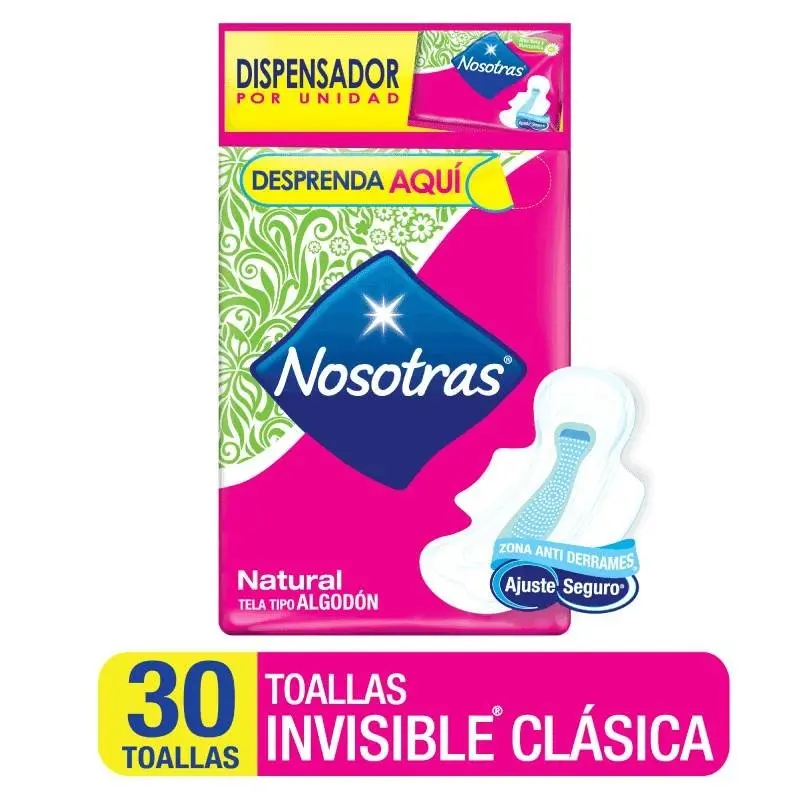 Toalla Higienica Nosotras x30und Invsible Clasica