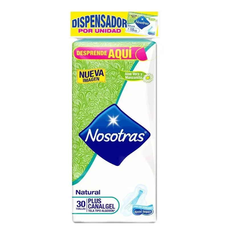 Toalla Higienica Nosotras x30Unidades P Canal Gel